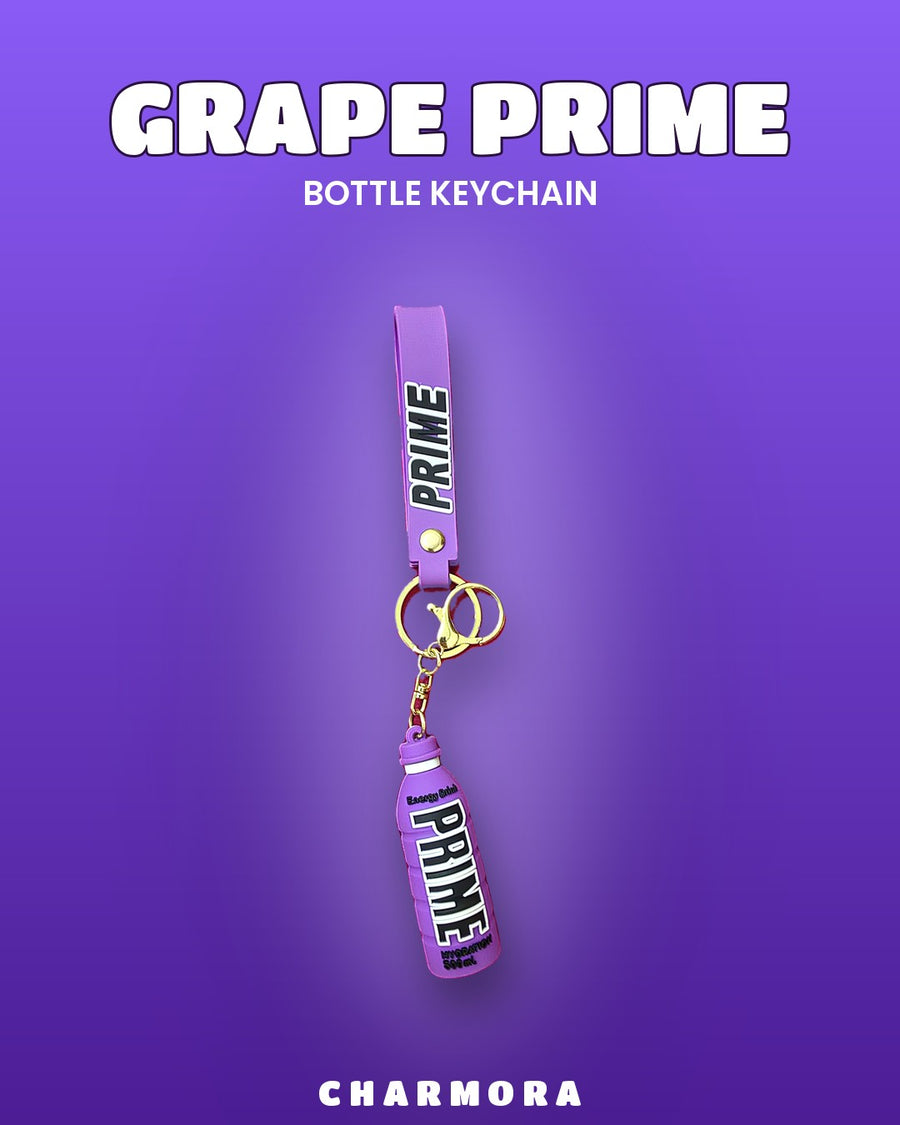 Grape Prime Bottle Keychain